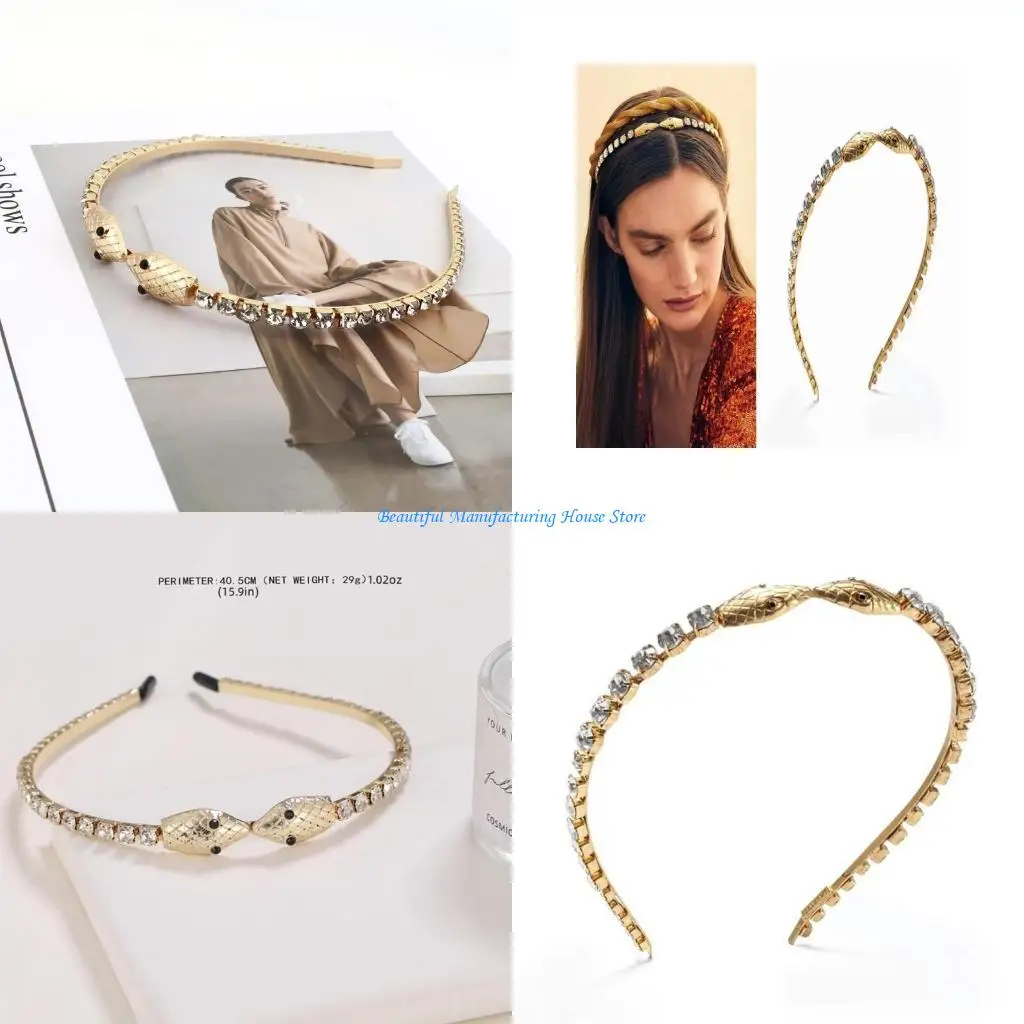 

E56A Delicate Snake Hairband Medusa Headbands Medusa Supplies for Halloween Cosplay Halloween Headwear