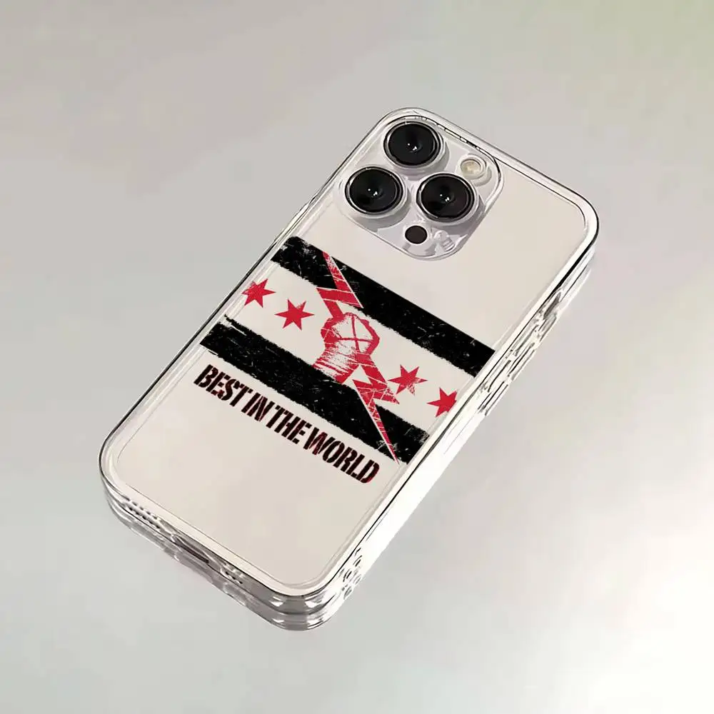 WWE CM P-Punk Capa de telefone para iPhone 16,15,14,13,12,11,17 Pro,Max,Plus,X,XS,XR,SE,Mini Capa macia transparente