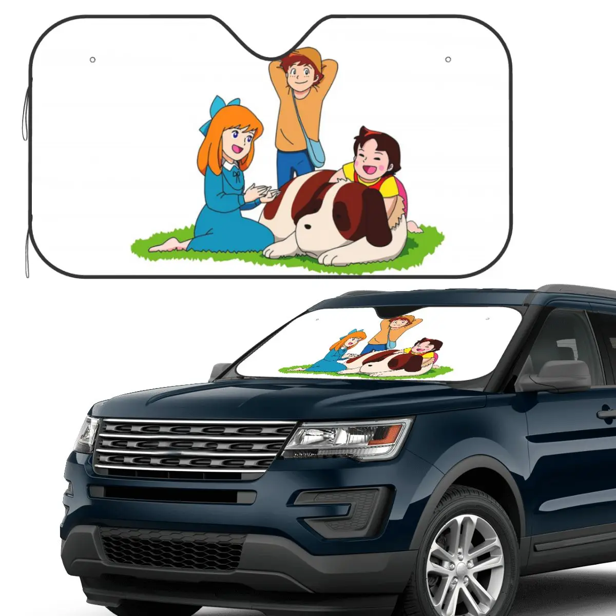 

Heidi (8) Sunshade Windscreen Car Front Windshield Window Sun Visor Accessories Covers