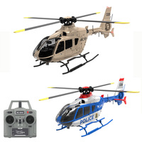 C123 6CH RC Helicopter EC135 Double Brushless Direct Drive Single Paddle Aileron Free Helicopter model 3D Optical Flow Toys