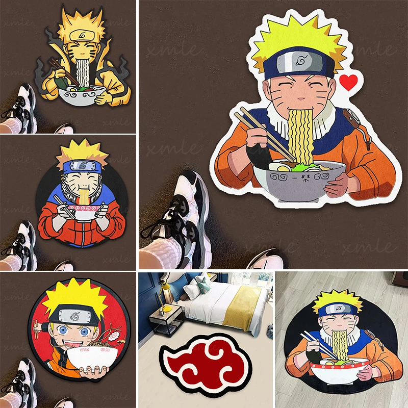 HOT Popular Anime Rug Custom NARUTO/Dragon Ball/One Piece Carpet Non-slip Floor Mat for Livingroon Bathroom Kid  Play Toys Gifts