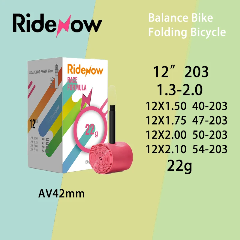 Ridenow Pushbike Balance Fahrrad Schlauch Reifen ultraleicht 12 "203 Länge av42mm Fahrrad Reifen Rohr Schrader Ventil – Detail 4