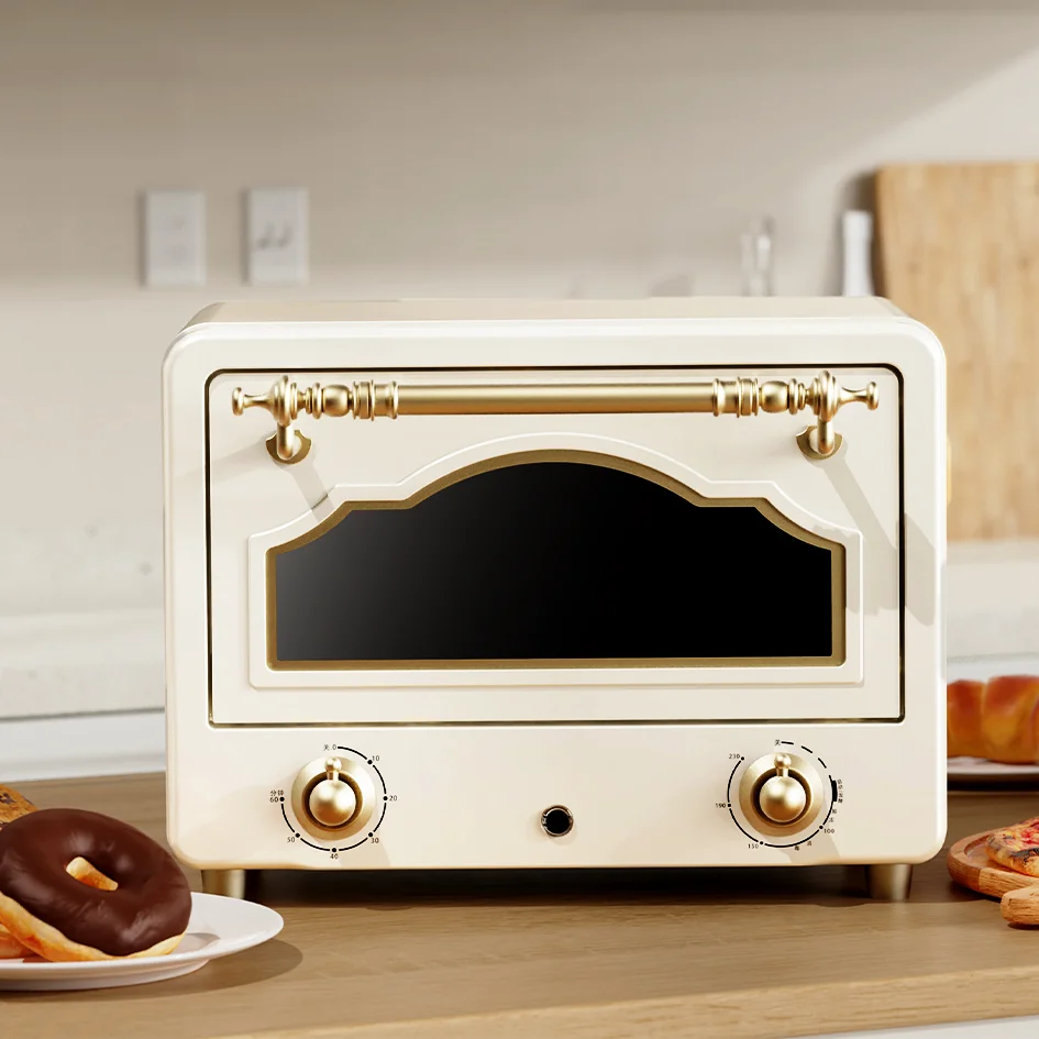 Electric Oven toaster oven 9L  mini retro style visual Multi-functional  2 layers CE/RoHS  classic