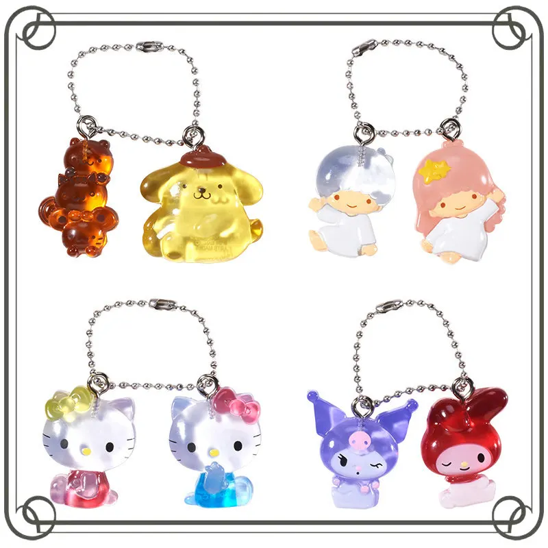 

Hello Kitty Pom Pom Purin Gashapon Good Friend Pendant Q-version Mini Action Figure