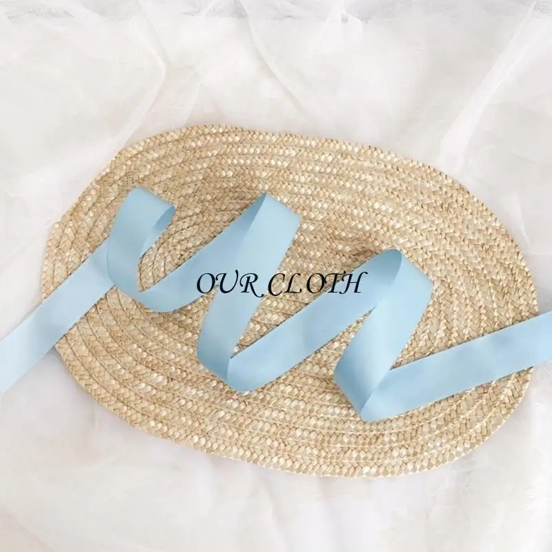 

Women French Straw Hat with Neckstrap for Teens Girl Breathable Headwear LolitaStyle SummerBeach Sun Cap Y1AC