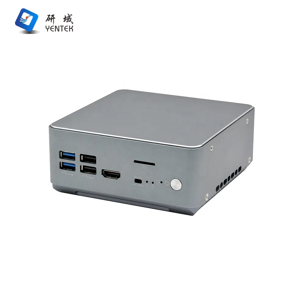 YENTEK N8150Z-L6 fanless cooling Desktop Computer mini nuc pc support Windows 11 pro Linux Ubuntu with  10th Celeron 5205U