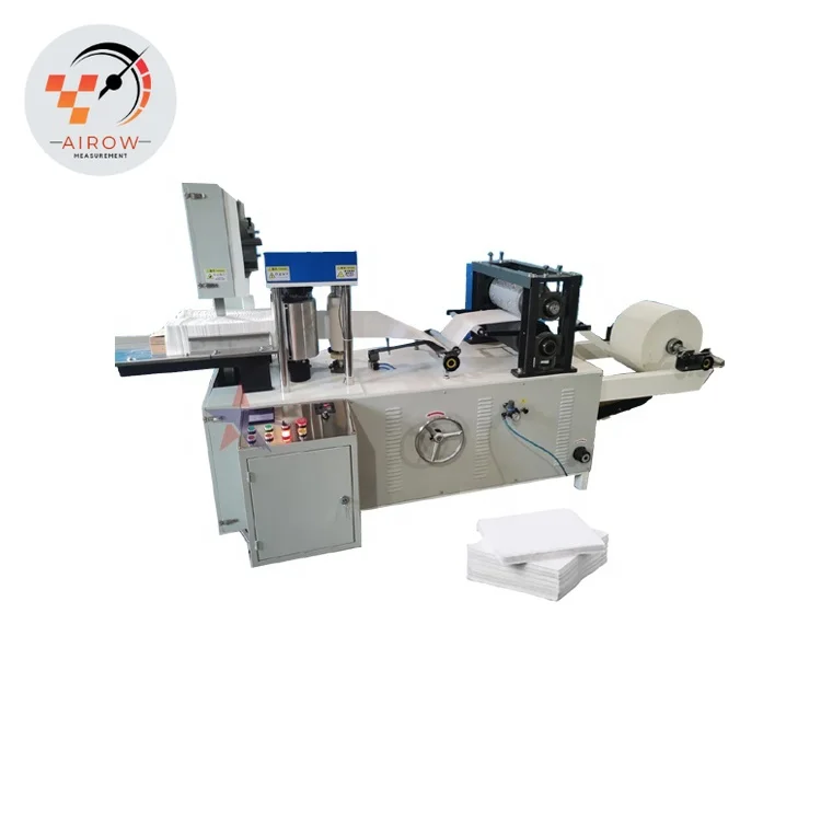 AIROW Multi Size Tissue Napkin Folding Machine PLC Controlled Motor Driven High Capacity Paper Production Line with Packaging