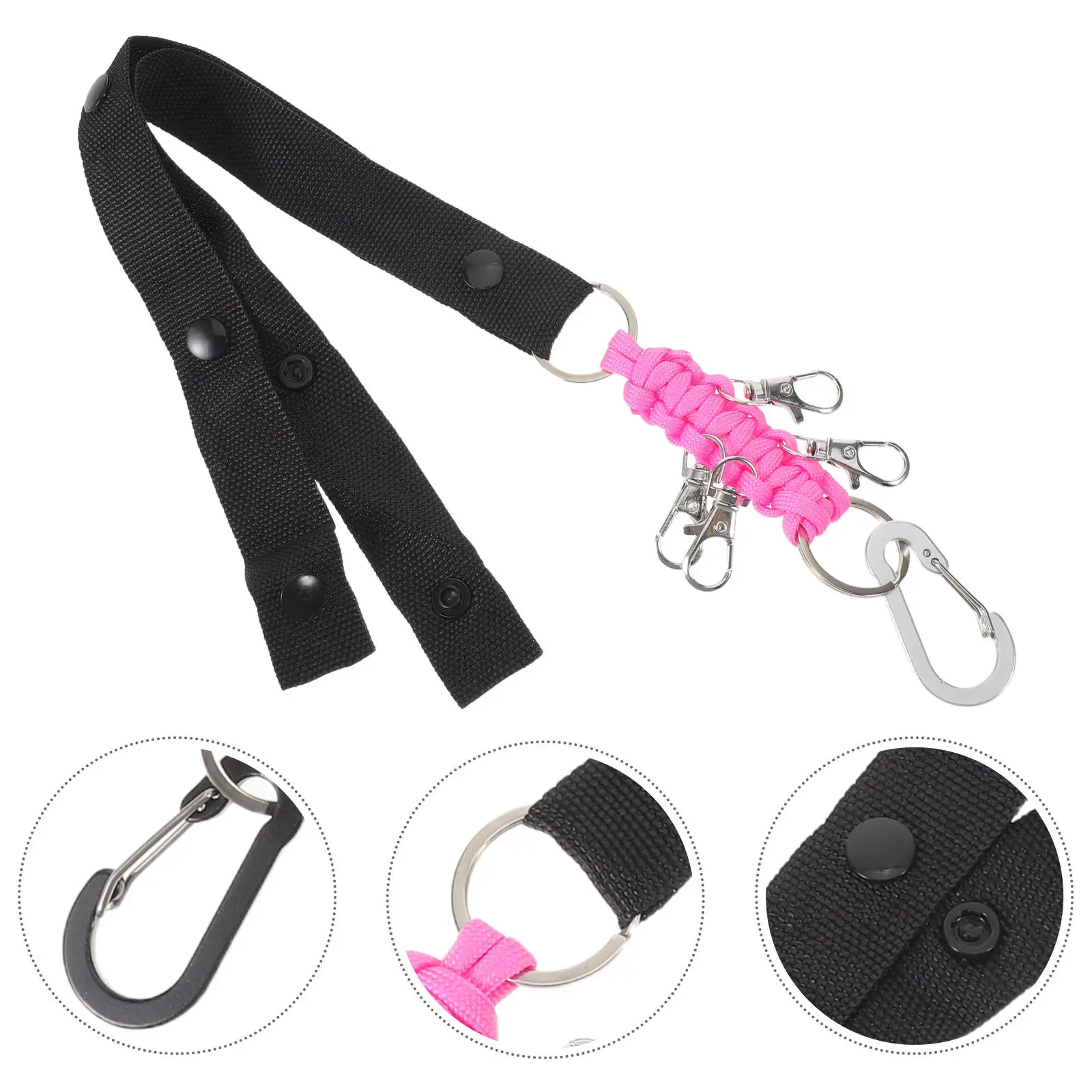 Pom Pom Holder Strap for Cheerleaders - Snap Button Backpack Accessory for Pompoms Cheerleading Costume Accessories Outdoor