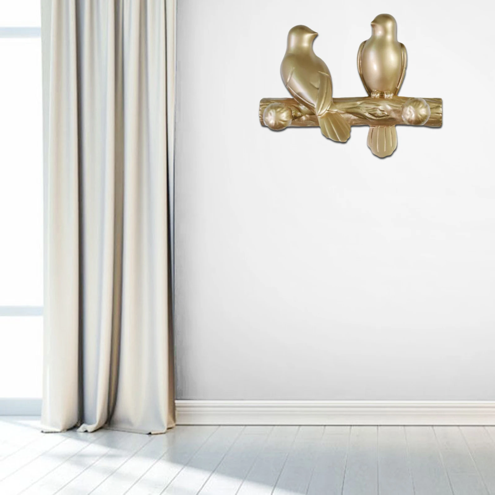 3D Resin Bird Hangers Wall Mounted Coat Robe Hook Rack for Handbag Bag Coat Robe Towels for Home Bathroom Living Room