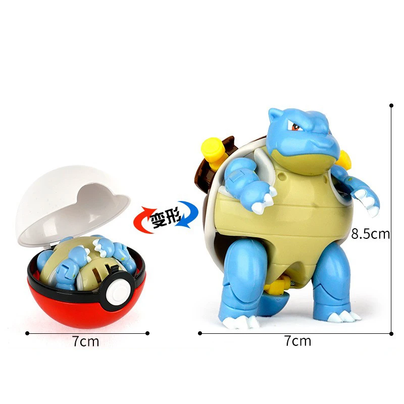 Pokemon PokeBall Blind Box Movable And Transformable Pikachu Super Dream Flame Dragon Cartoon Handheld Doll Children's Toy Gift