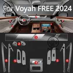 For Voyah FREE 2024 Car interior Accessories film transparent TPU Navigation Gear Panel Center Console Anti-scratch resist refit