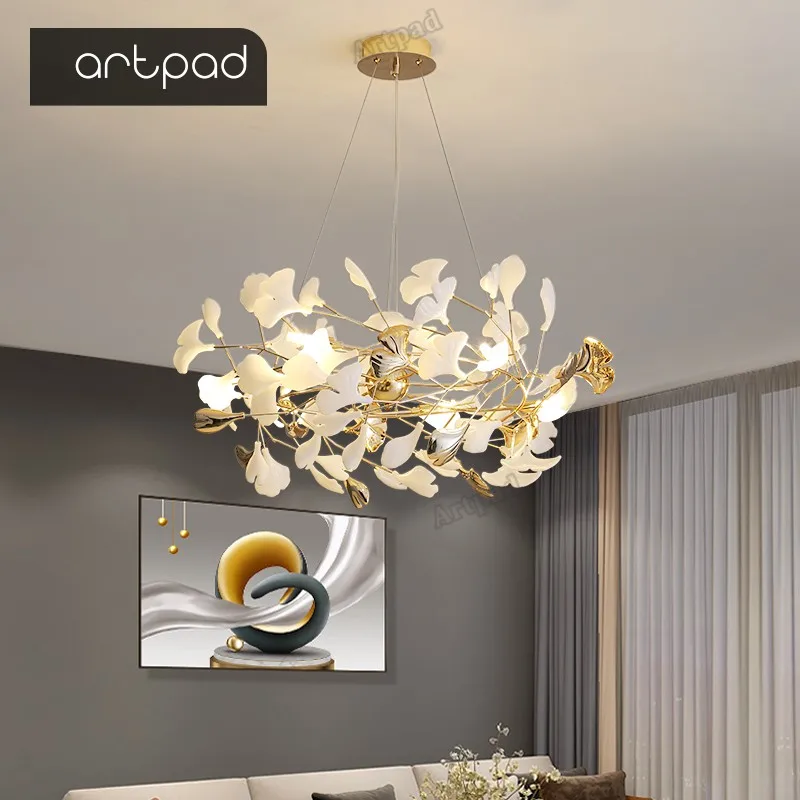 Creative Living Room LED Chandelier Bedroom Kitchen Modern Gorgeous Lamp Home Indoor Lighting Luxurious Decor Chrome Chandelier