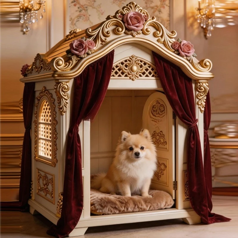 Rococo style hand-painted series indoor pet furniture