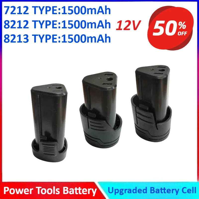 

New 12V Rechargeable Lithium Battery Screwdriver Electric Drill Battery Cordless Screwdriver Charger Battery For Power Tools