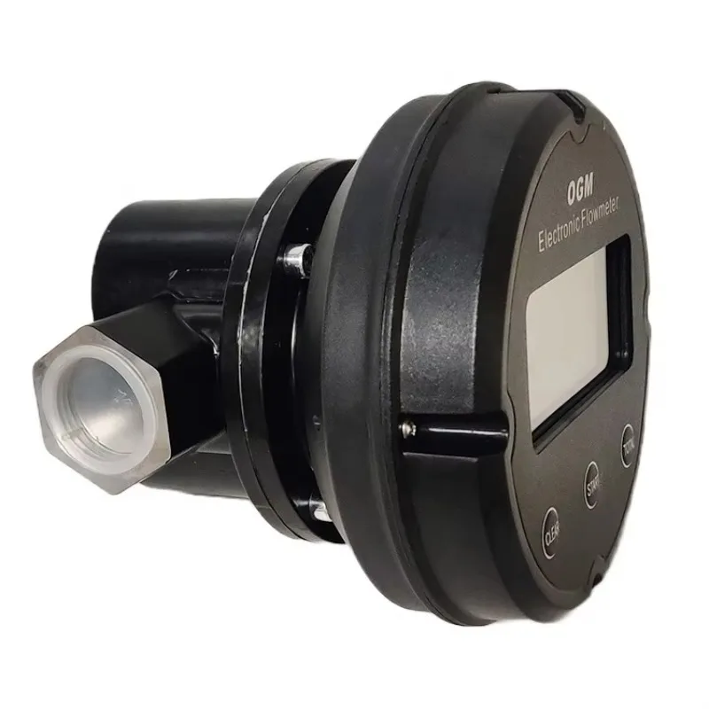 1 Inch High Accuracy Electric Digital Fuel Flow Meter OEM Supported Oval Gear OGM for Oil  Diesel