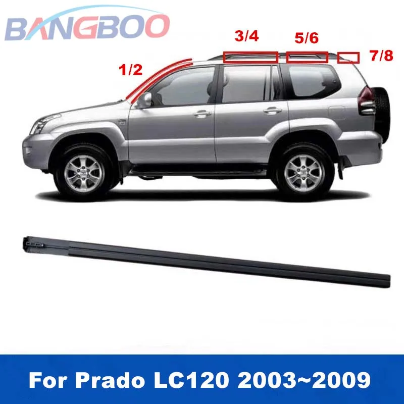 1PCS Car Roof Waterproof Seals Rubber Molding Trim For Toyota Land Cruiser Prado LC120 For Lexus GX470 2003-2009