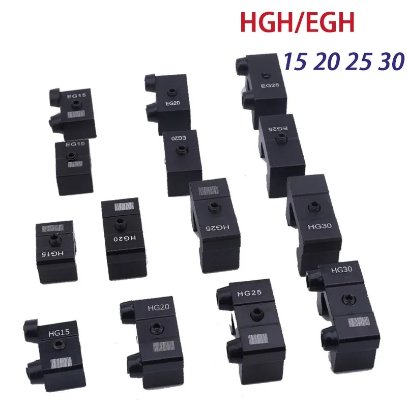 

3d Printer Linear Guide Rail Slider Limit Block Stroke Fixed Block Limiter Buffer HGH／EGH 15 20 25 30 for Linear Guide Rail.