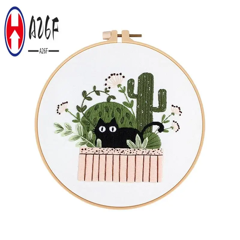 

A26F-5 Sets Embroidery Kit For Beginners Adults , Hand Embroidery Kit Embroidery Kit For Beginners