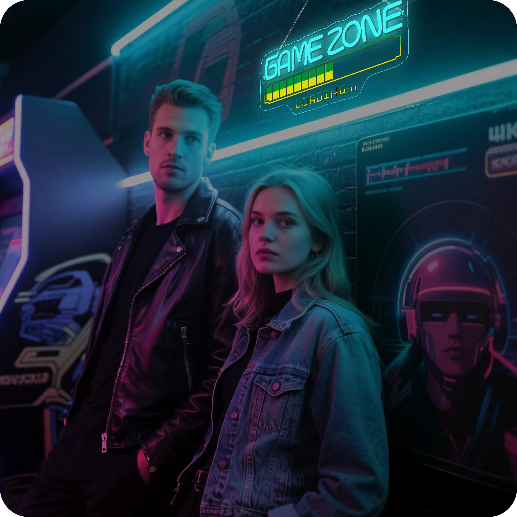 Game Zone Loading Neon Signs For Gaming Rooms Gamer Caves Decor USB With Dimmable Arcade Style Lighting Gift For Game Enthusiast