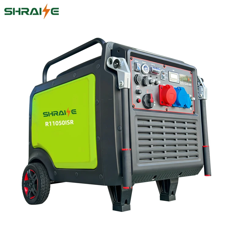R11050iSR New 4-Stroke Tape Inverter Generator 8.5KW 230V 16A With Yo-Yo Wheel 27L Fuel Tank