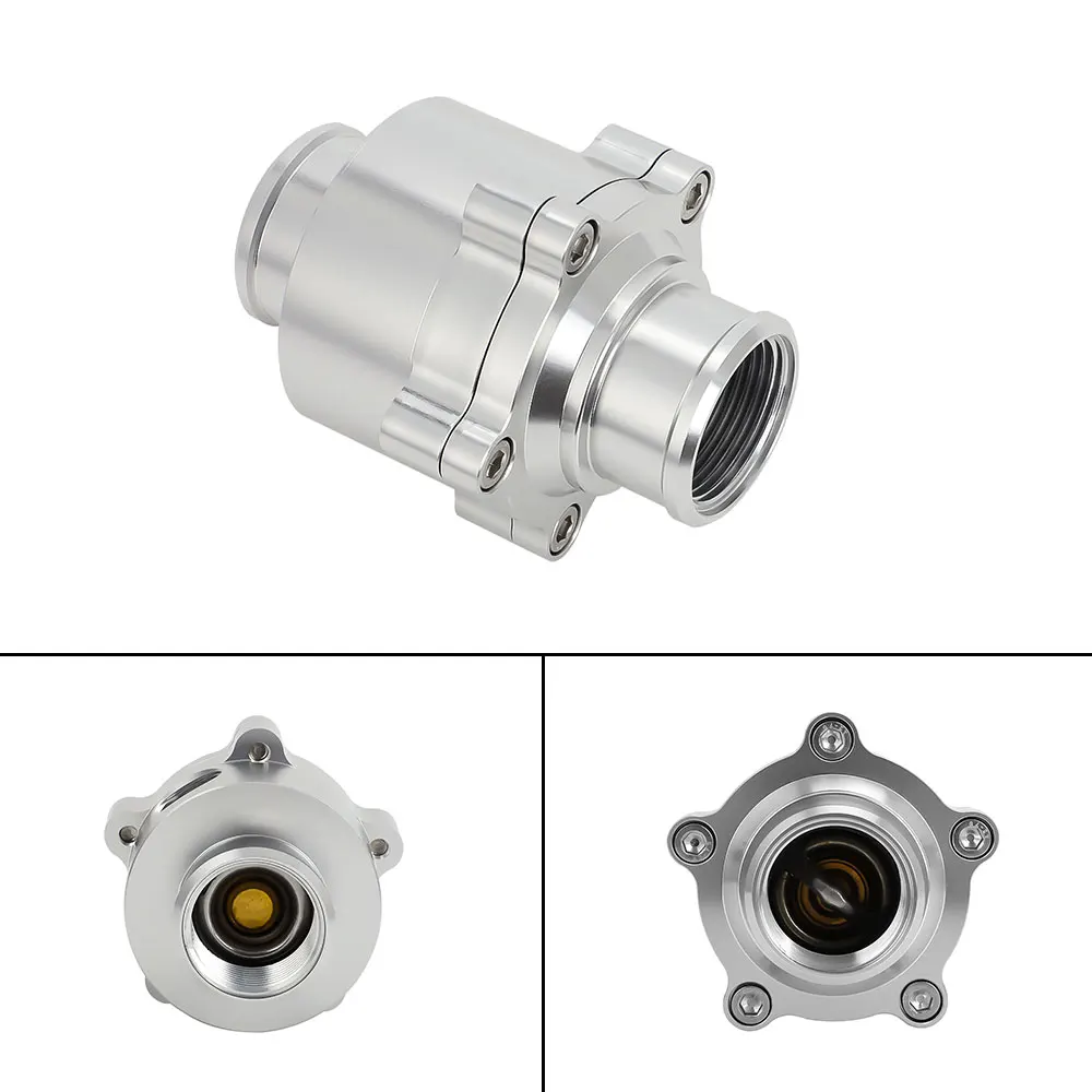Aluminium-Silber-Inline-Thermostatgehäuse & Bypass-Sensoranschluss für 1-1/2' Schlauch 1,5' -16 mit einem 180°-Anschluss ° Thermostat – Detail 3