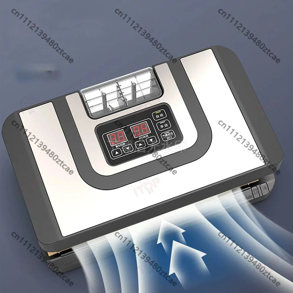 Vacuum Sealer -90Kpa 32cm Length Sealing Commercial Sealer Machine Dry Wet Food Packaging Machine