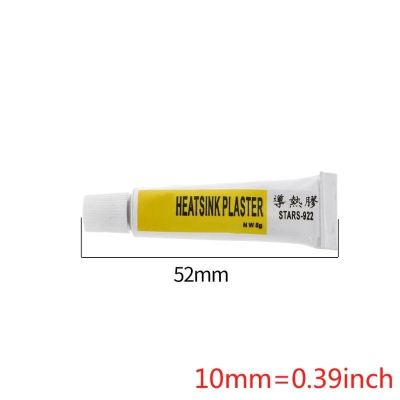 강력한 접착제가 포함된 방열판 냉각 석고 CPU 열 전도성, 칩 VGA LED IC 쿨러 라디에이터 냉각용