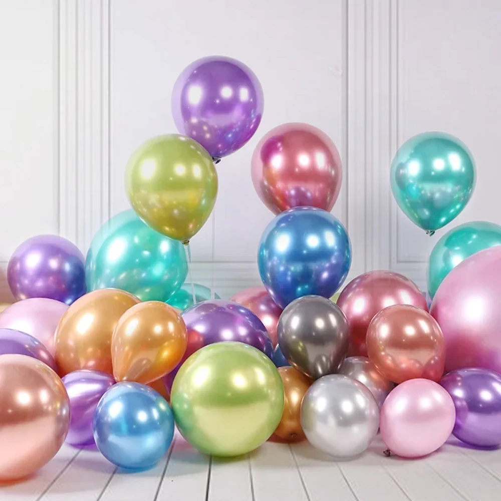 50-500 Pcs 10Inch Latex Balloon Silver Purple Birthday Decoration Balloon Set Wedding Party Supplies image 4