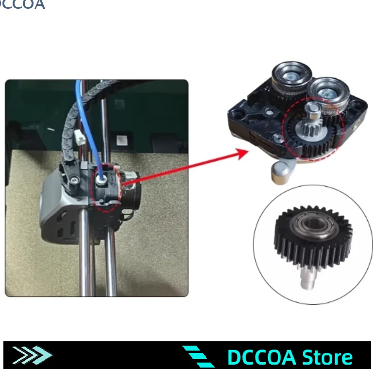 

Для Creality K1 K1C K1Max 3D-принтер, экструдер, редуктор передачи, высококачественные приводные шестерни накаливания, аксессуары