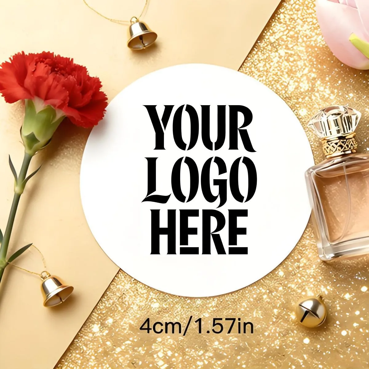 

4CM-Custom Stickers and Custom Logo Wedding Birthday Christening Stickers Design Your Own Stickers Personalized