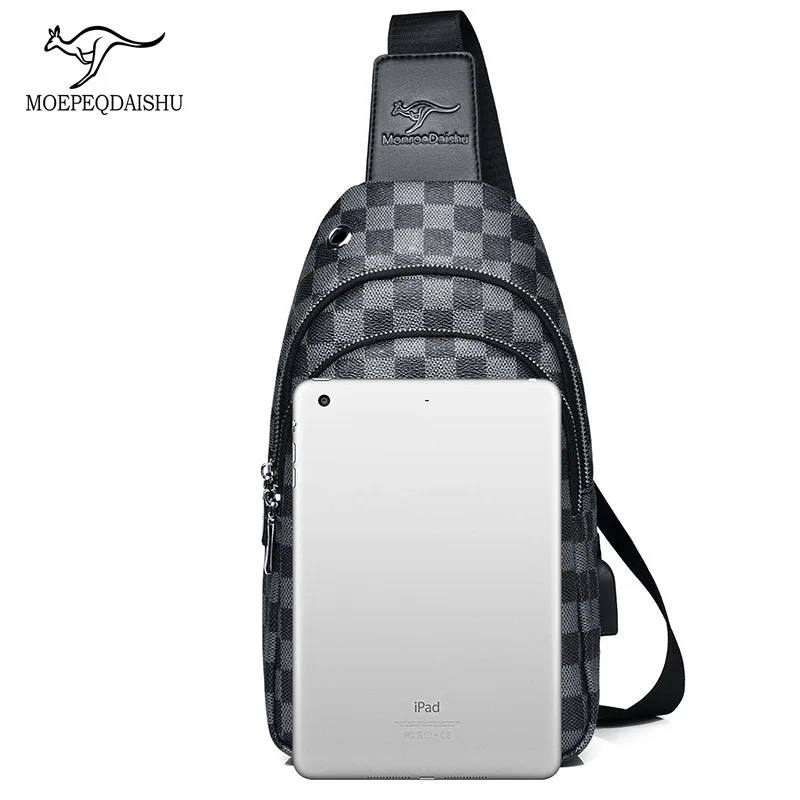 Borsa a tracolla casual da esterno per giovani alla moda alla moda da uomo di nuovo stile