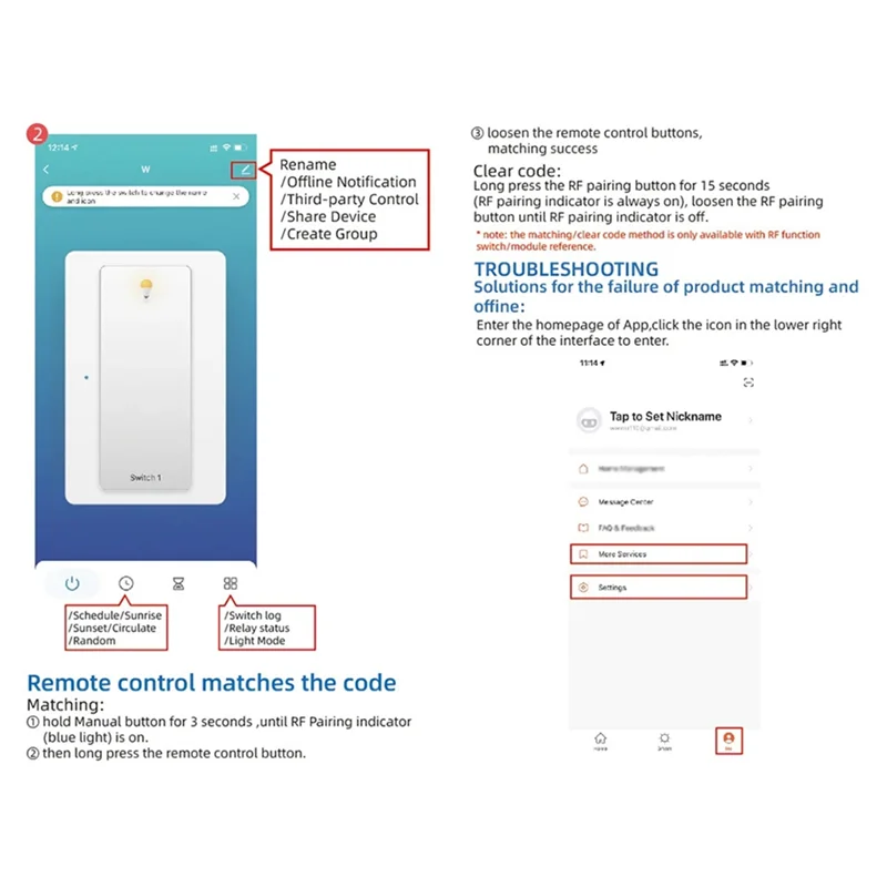 ABCL Wifi Smart Switch 30A وحدة التتابع الذكية Switch وحدات تحكم أتمتة المنزل على الخروج توقيت الكلام
