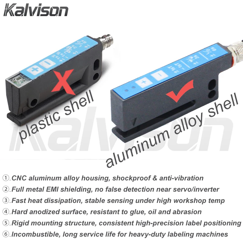 WFS3-40N415 Fork Photoelectric Label Sensor, 3mm Slot NPN Sinking PNP Sourcing Output Gap Sensor For Auto Labeling Machine, PLC