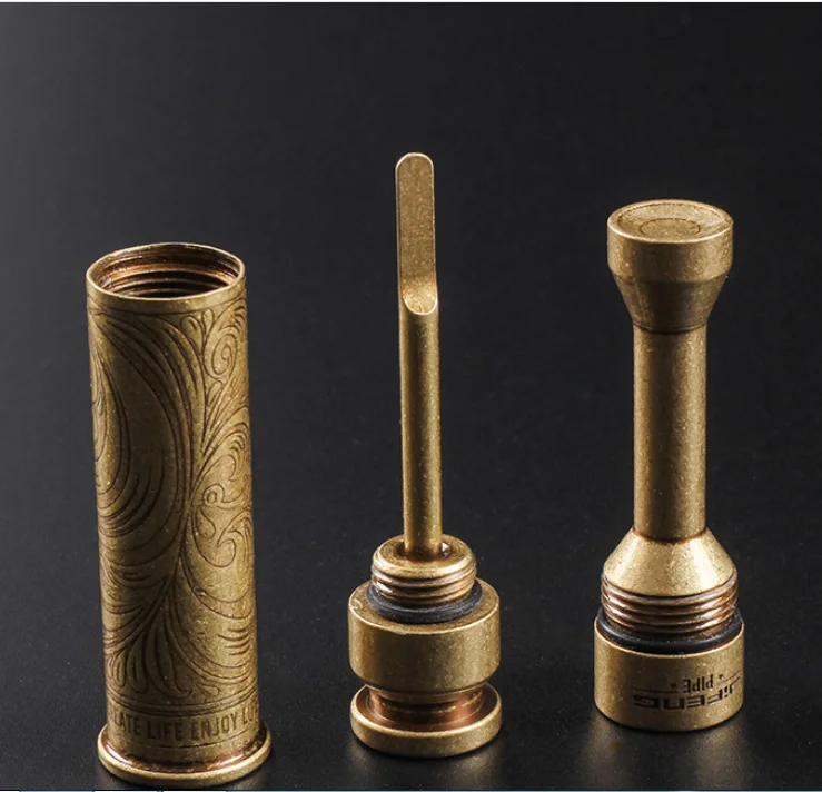 

New Creative Pure Brass Tobacco Pipe Tamper Cigar Needle Pipe Cleaning Tool