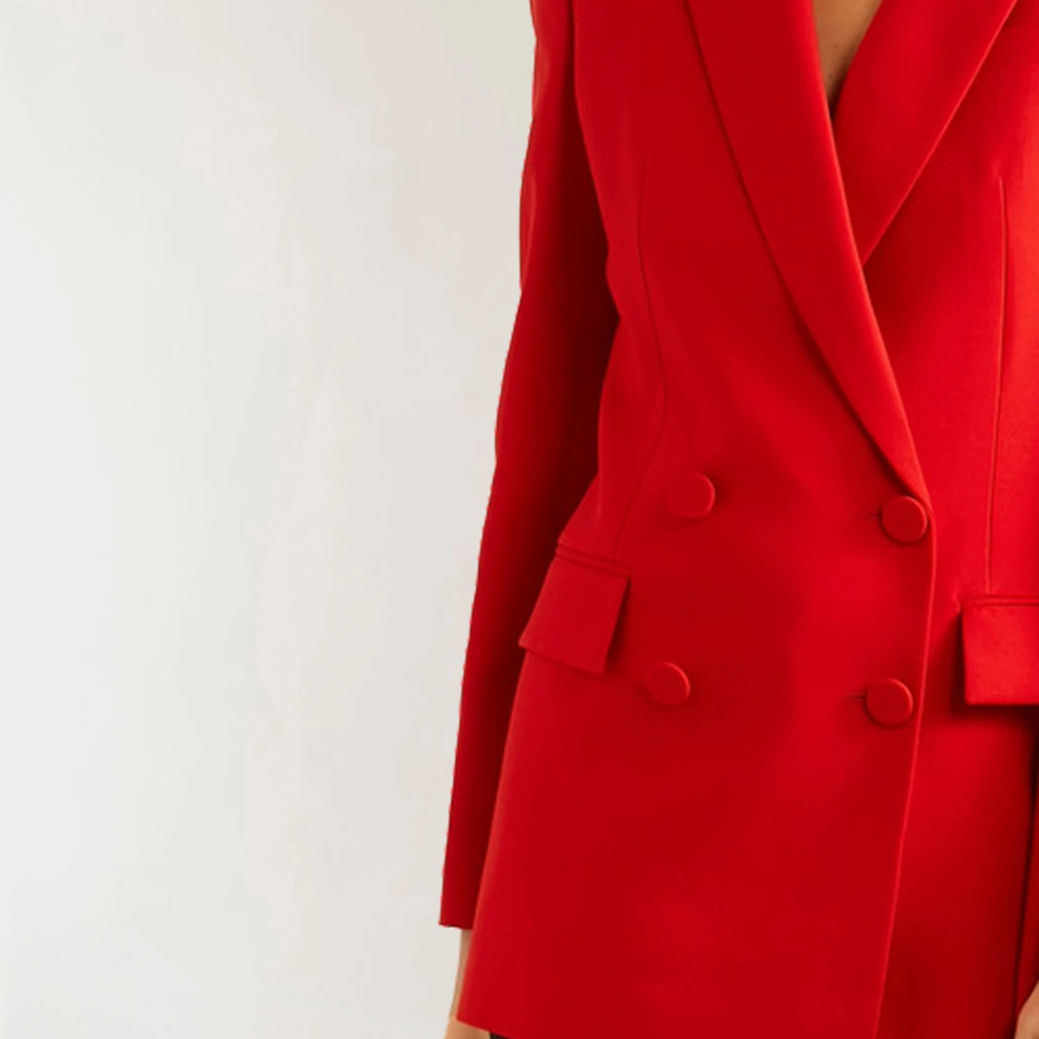 Allingentle الأحمر PantSuit المرأة 2 قطعة دعوى مجموعة أنيقة بدل رجالي مجموعة الأعمال حفلة السترة مكتب ملابس العمل تخصيص #3