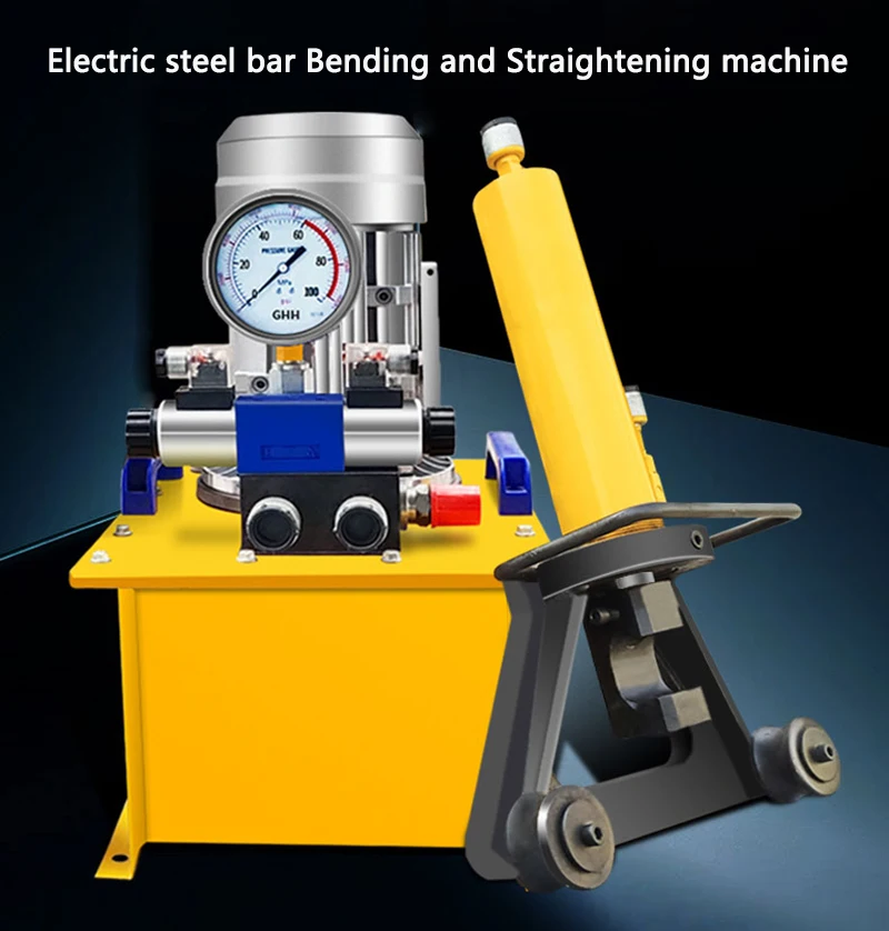 

Automatic Hand-held Electric Hydraulic Steel bar Bending and Straightening machine + Electric Pump