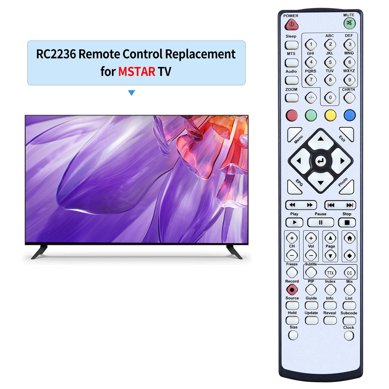 การควบคุมระยะไกลสำหรับทีวี RC2236 Mstar