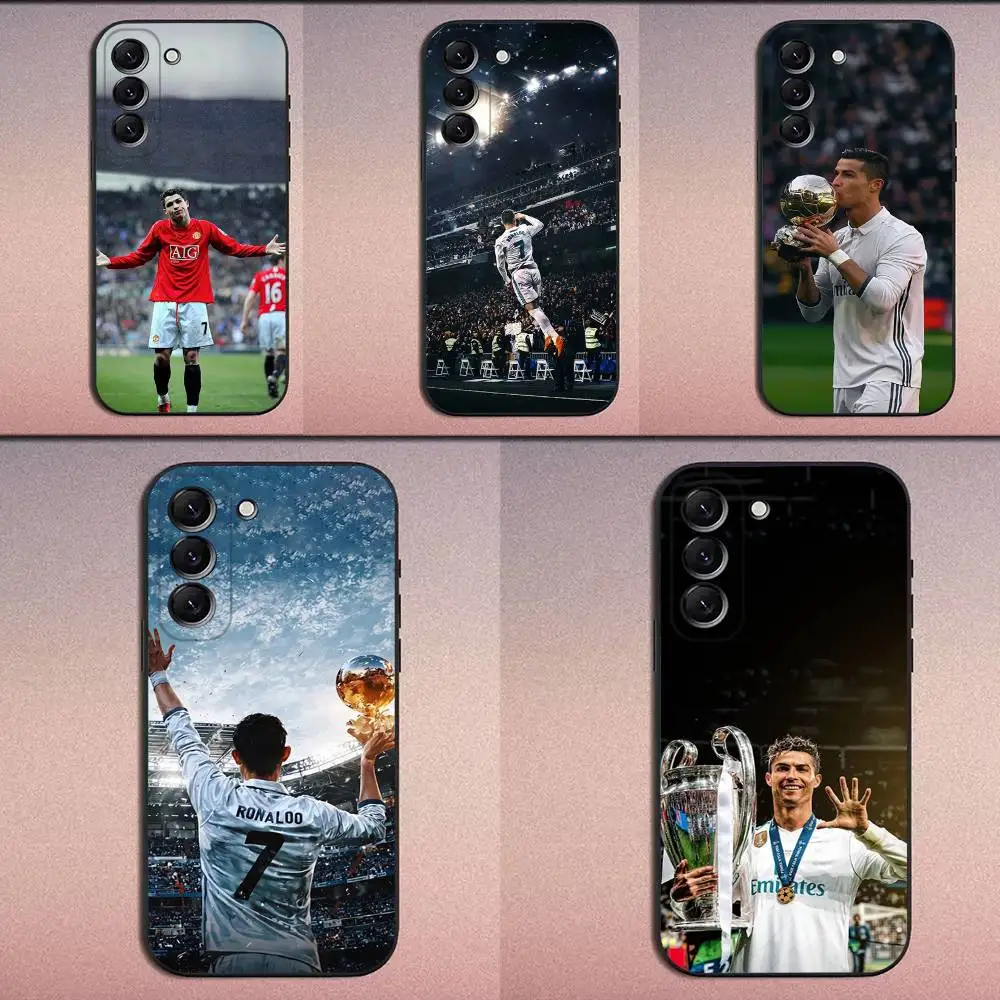 

CR7 Football Star R-Ronaldo-ES Phone Case For Samsung Galaxy A20,A21s,A22,A31,A32,A52,A53,A72,73,A80 Soft Black Cover