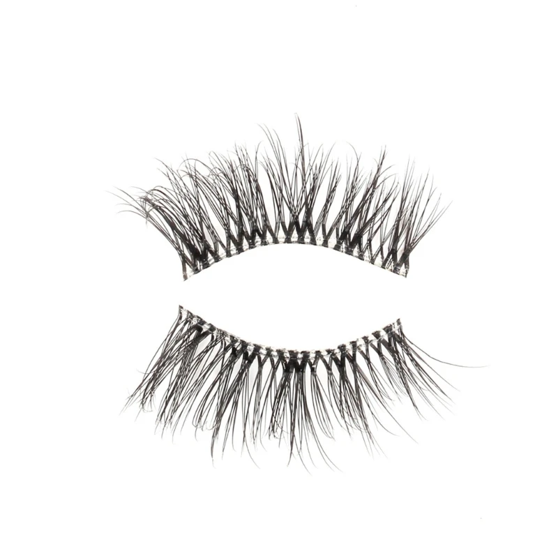 10 Pairs Half Lashes with Clear Band Wispy Eyelashes Natural Look 3D Lashes Short Eye Lash Fake Eyelashes Drop Shipping