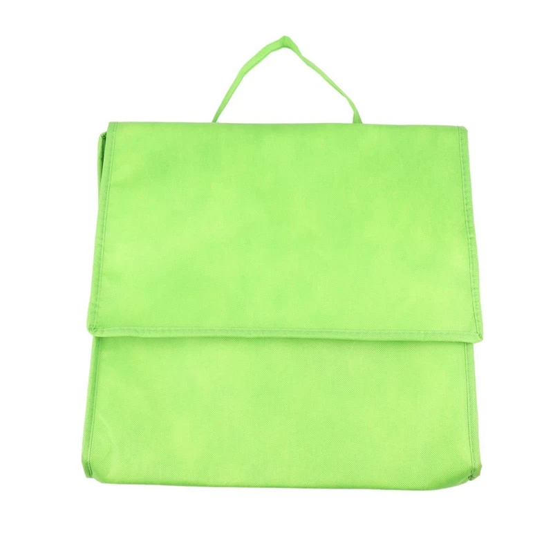 10X Foldable Large Cooler Bag Portable Food Cake Insulated Bag Aluminum Foil Thermal Box Green