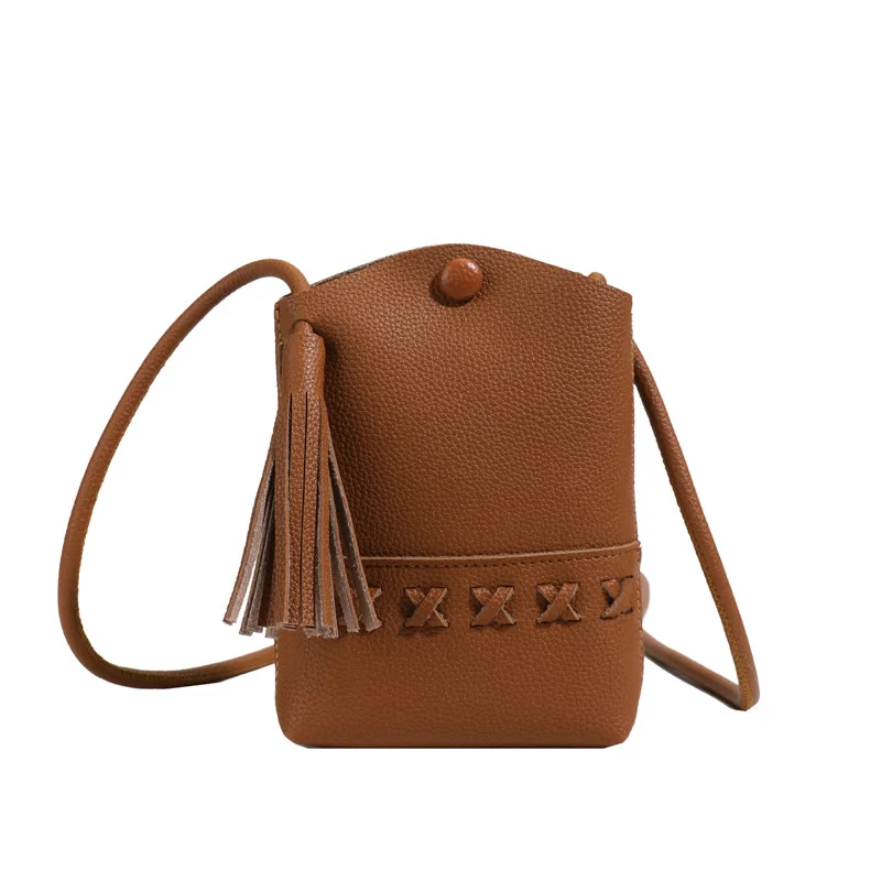 

Simple, fashionable, portable mini phone bag, women's retro crossbody bag, lipstick, loose change shoulder bag