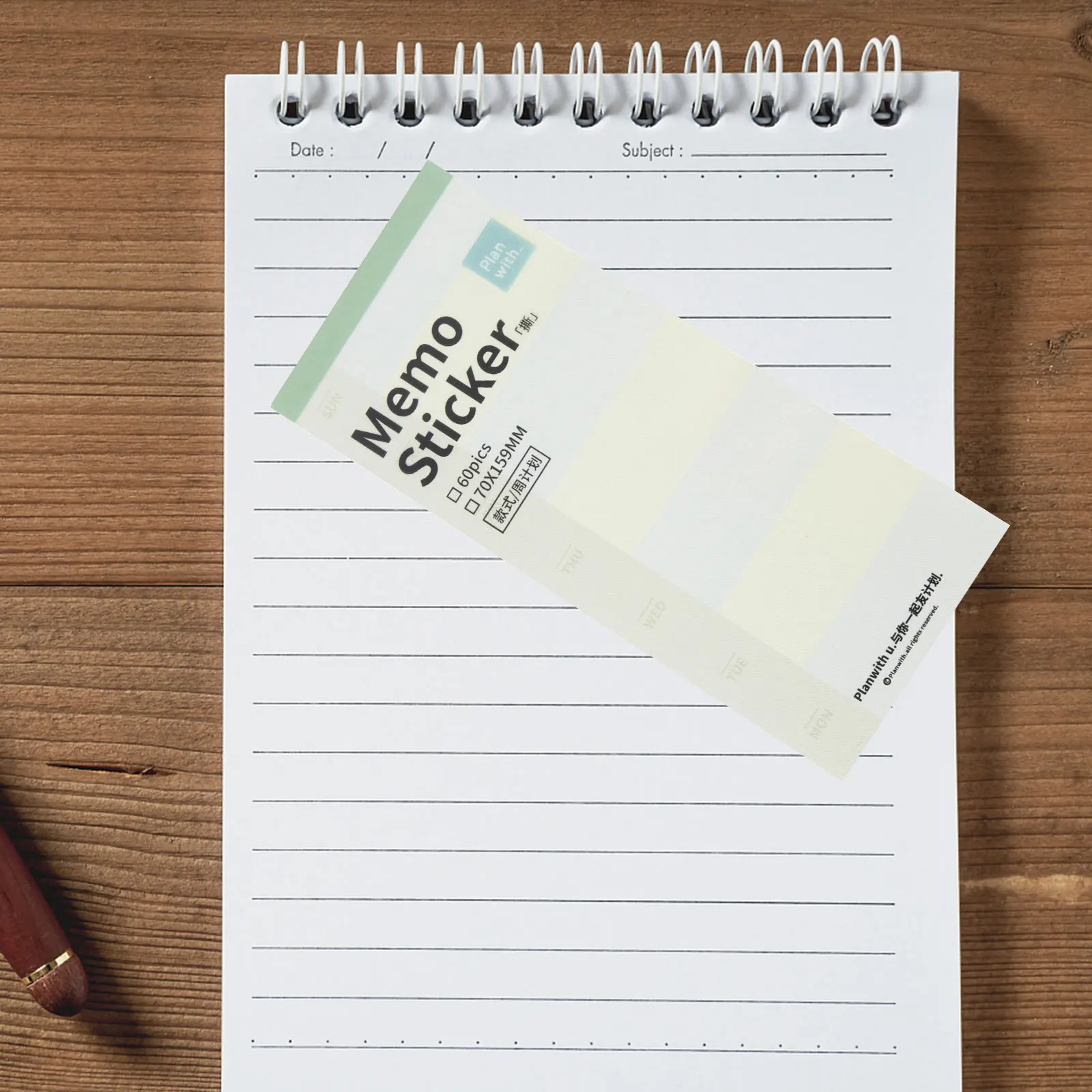 Piano settimanale Adesivi memo multiuso Decalcomanie autoadesive per etichette con note strappabili per adesivi memo per uso ufficio studio