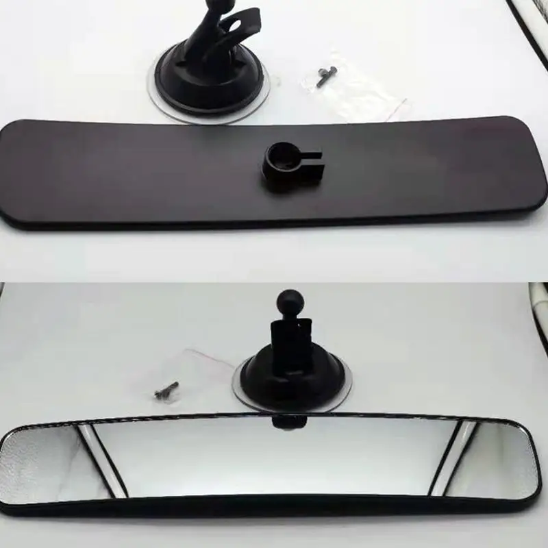 Car Rear View Mirror With Suction Cup  Adjustable 360 Panoramic Vehicle Car Rearview Parts Car Decor Auto Interior Accessories