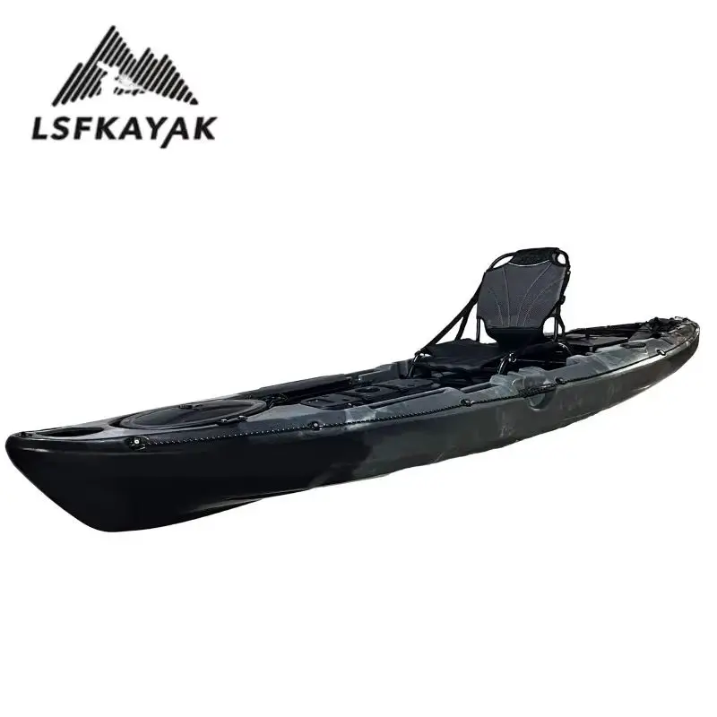 LSF 3.3m 1 Person Pedal Kayak Fishing Boat-Light Weight Drifting Kayak For Sea & Outdoor Sports Durable HDPE Construction