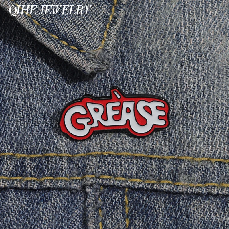 Greases Musical Play Brooch Enamel Pins Fashion Decorative Brooches Backpack Clothes Lapel Badge Accessories Gift for Friends