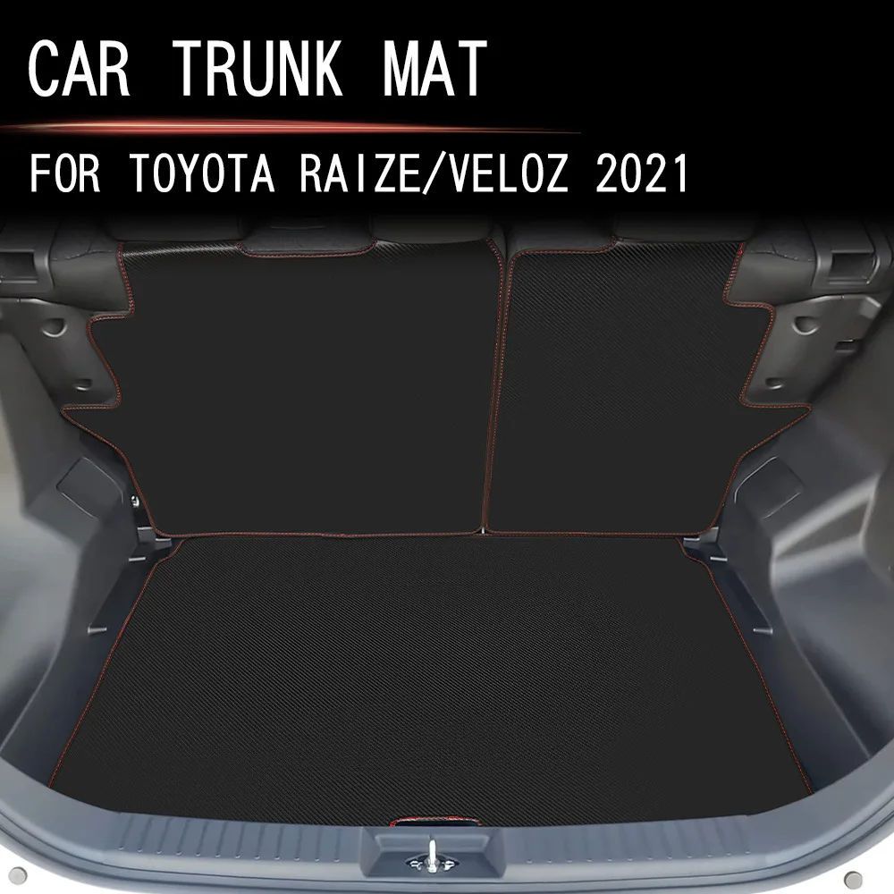 

Кожаный коврик в багажник для Toyota RAIZE VELOZ 2021 2022 2023, полностью закрытый специальный коврик для багажника, защитный коврик для задней двери