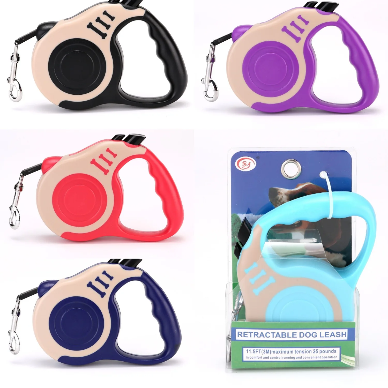 Pet automatic retractable leash cat and dog leash small and medium-sized dog leash dog walking rope dog leash