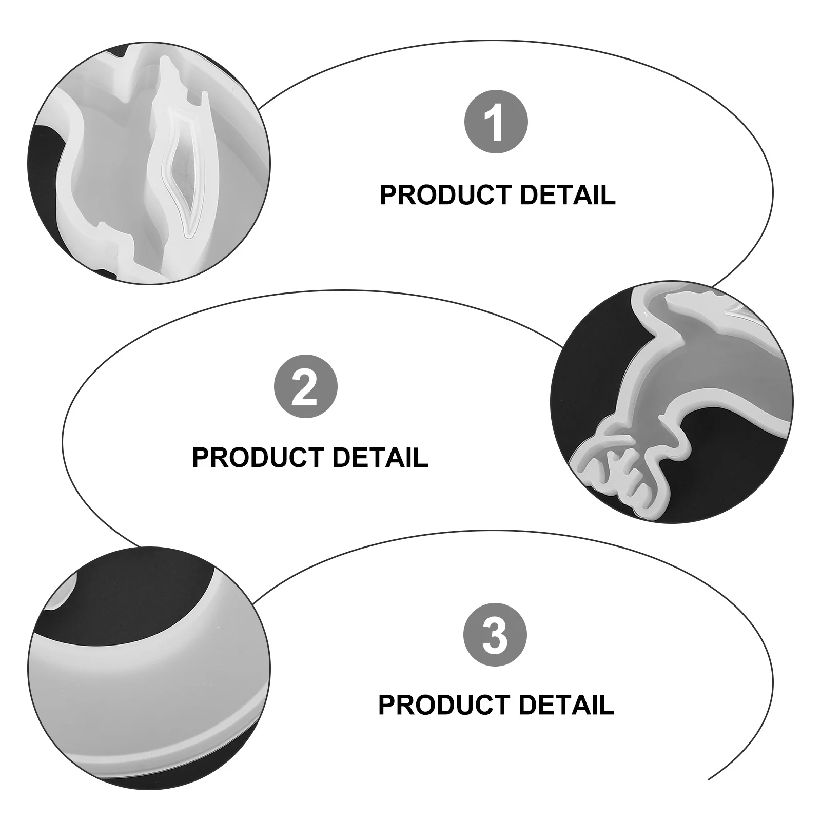

Moon Shaped Silicone DIY Mold High Flexibility Transparent Durable for Handcraft Making Crystal Epoxy Art Creative Mould
