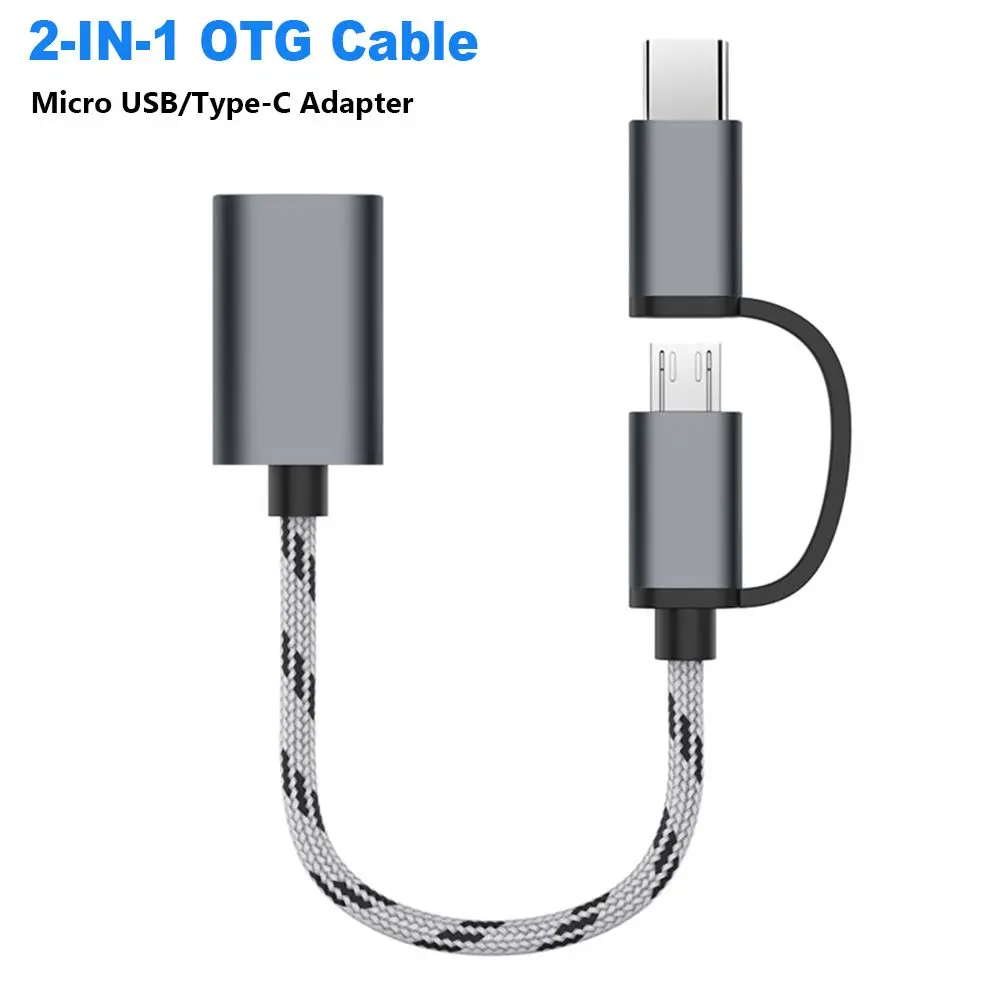 하이 퀄리티 데이터 코드 휴대폰 태블릿 수-암 어댑터, OTG 케이블, 마이크로 USB, C타입-USB 3.0, 2 in 1