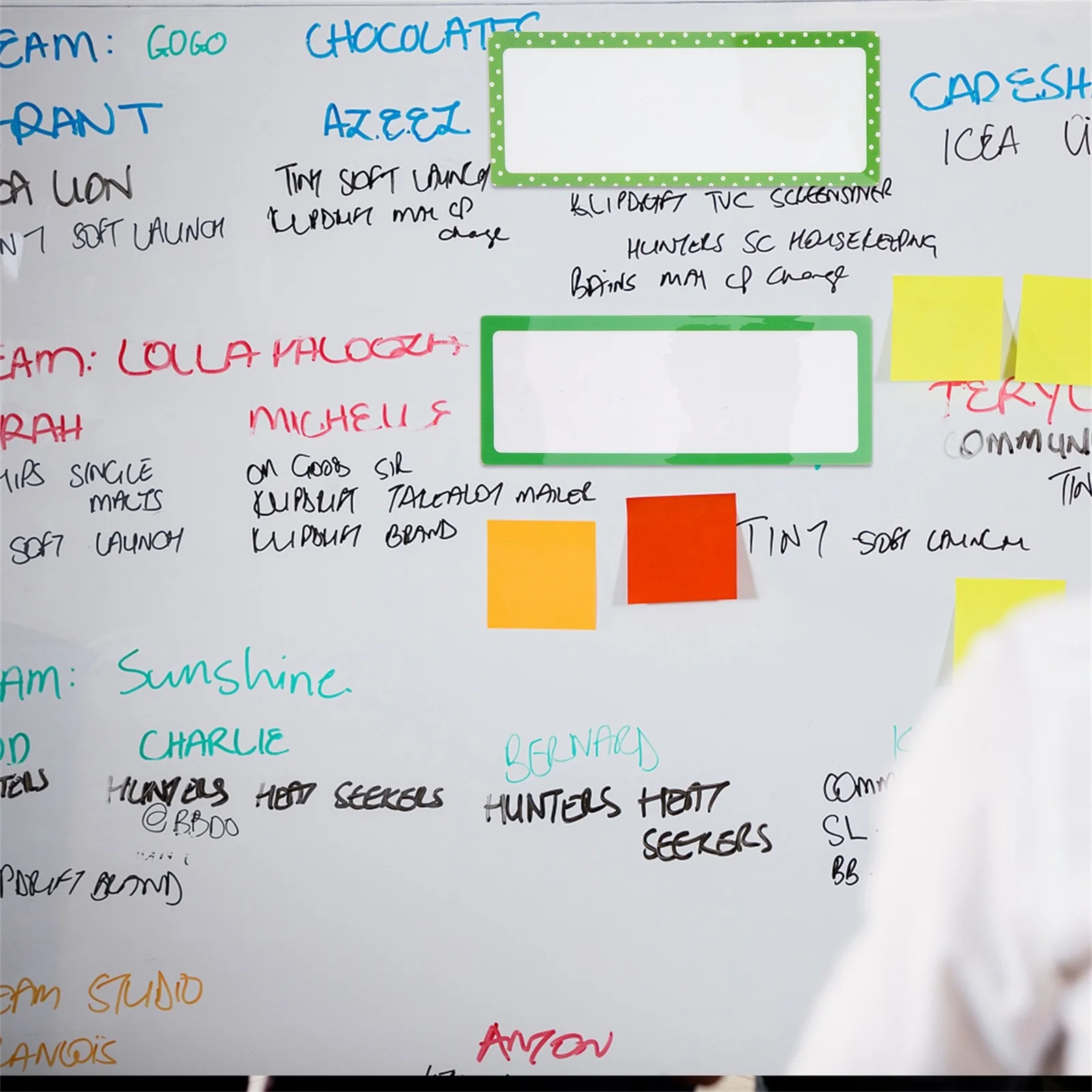 

3Sets Magnetic Name Tags Dry Erase Labels Reusable Rainbow Neon Writable Refrigerator Stickers Household Organization